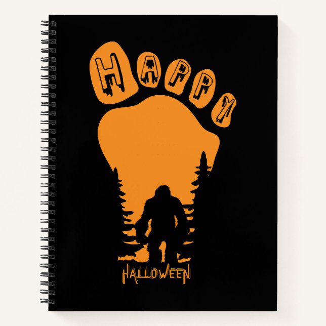 Carnet Happy Big Foot Halloween (Devant)