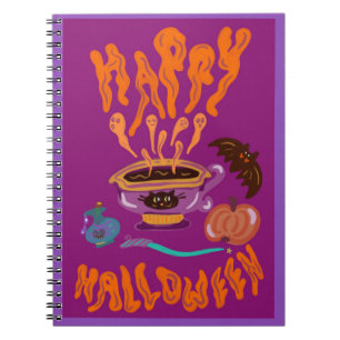 Carnet Happy Halloween potion café boisson de la sorche