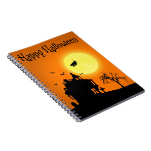 Carnet Happy Halloween Silhouette paysage