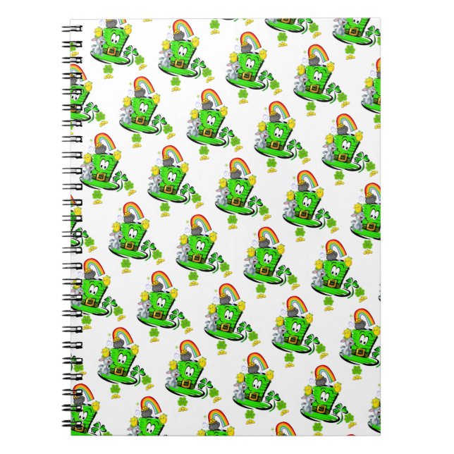 Carnet Happy St. Patrick's Day Rabbit Notebook (Devant)