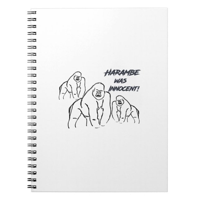 Carnet Harambe était Innocent ! (Devant)