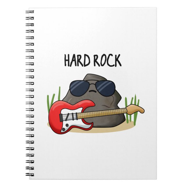 Carnet Hard Rock Funny Geology Music Pun (Devant)