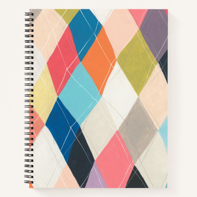 Carnet Harlequin Hopscotch - Motif Jacquard (Devant)