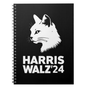 Carnet Harris Waltz 2024 Élection Drôle Chat Kamala Tim 