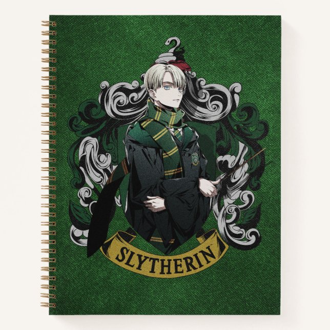 Carnet HARRY POTTER™ | Anime Draco Malfoy House Crest (Devant)