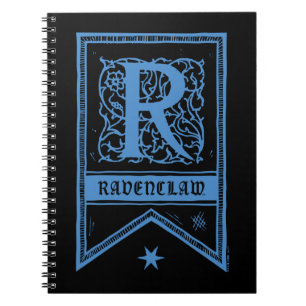 Carnet Harry Potter   Bannière de monogramme de Ravenclaw