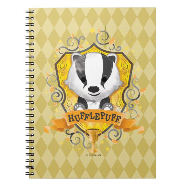 Carnet Harry Potter | Charme HUFFLEPUFF™ Crest (Devant)
