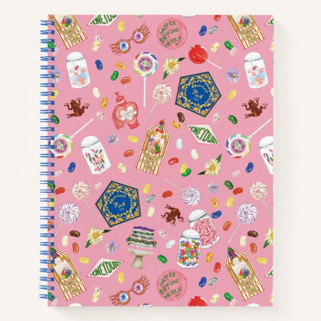 Carnet HARRY POTTER™ | Grenouilles au chocolat et Motif d (Devant)