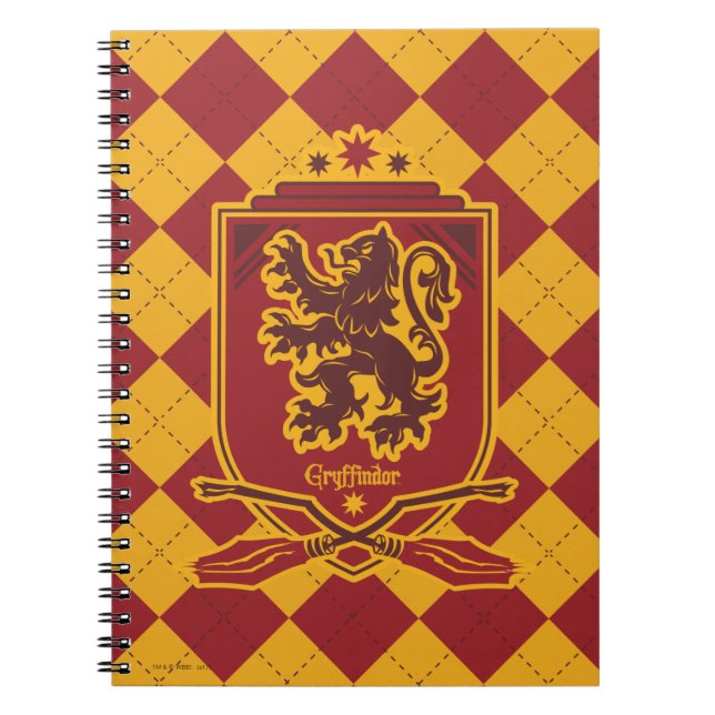 Carnet Harry Potter | Gryffindor QUIDDITCH™ Crest (Devant)