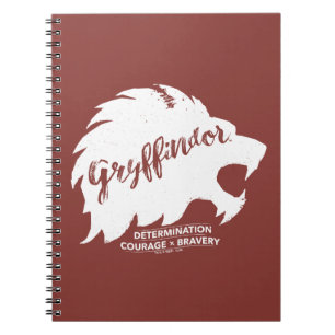 Carnet Harry Potter GRYFFINDOR™ Typographie de silhouet