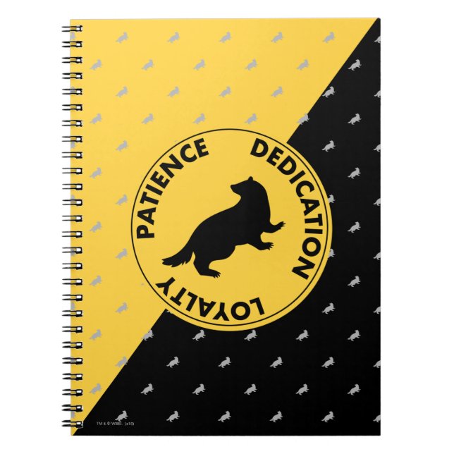 Carnet Harry Potter | HUFFLEPUFF™ Caractéristiques graphi (Devant)