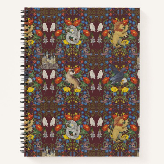 Carnet HARRY POTTER™ | Motif d'icône d'aquarelle en Bourg (Devant)