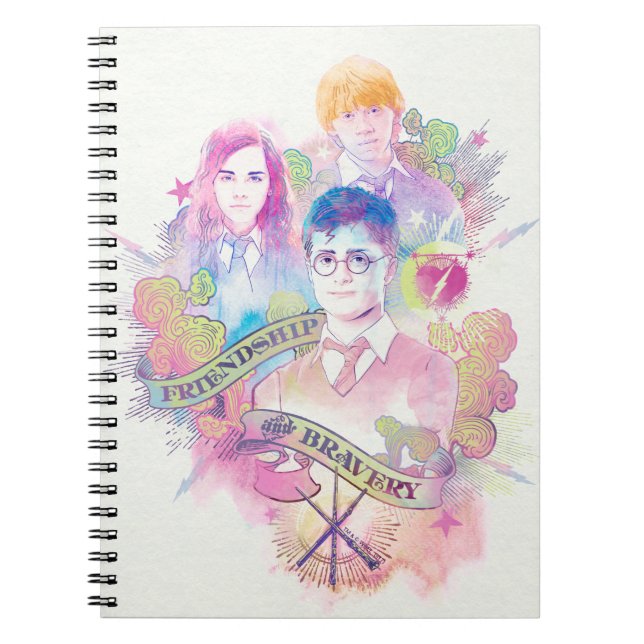 Carnet Harry Potter Spell | Harry, Hermione et Ron Waterc (Devant)