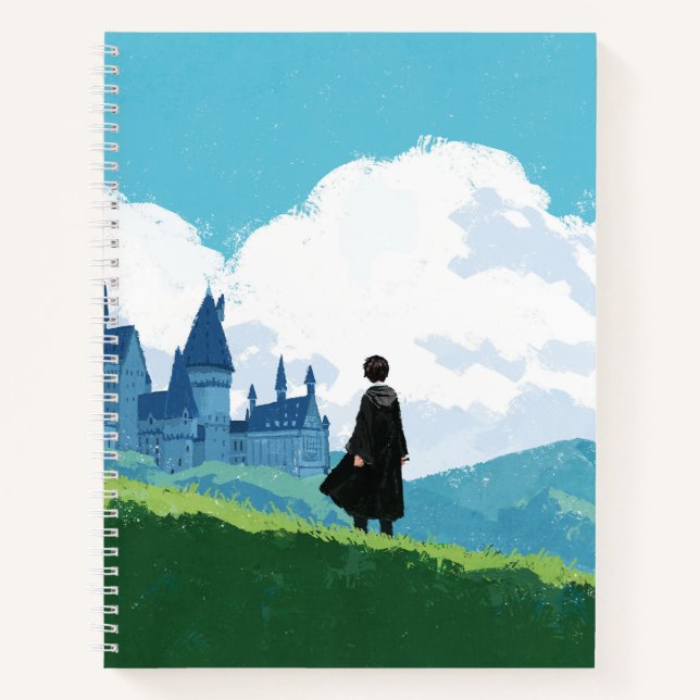 Carnet HARRY POTTER™ Surplombant le château HOGWARTS™ (Devant)
