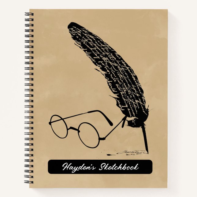 Carnet Harry Potter | Verres Et Dessin De Qualité (Devant)