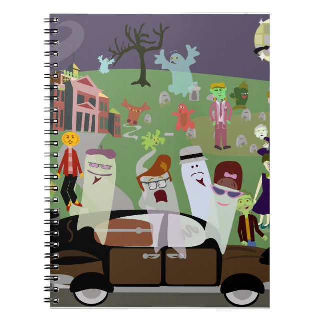 Carnet Haunted Halloween Graveyard Party (Devant)