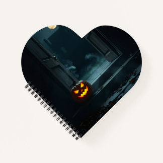 Carnet Haunted Pumpkin Doorway Halloween Notebook