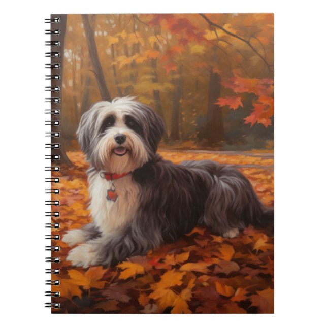 Carnet Havanais dans les feuilles d'automne qui tombent i (Devant)