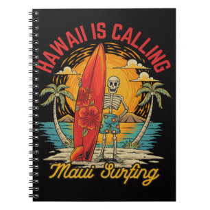 Carnet Hawaii Appelle Maui Surfant les Vibrations de l'Îl