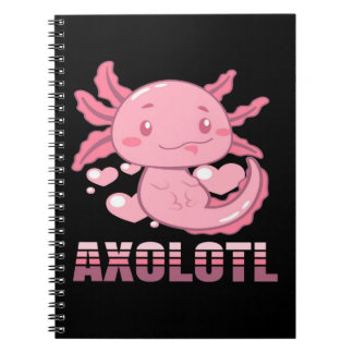 Carnet Heart Axolotl | Caricature mignon Axolotl