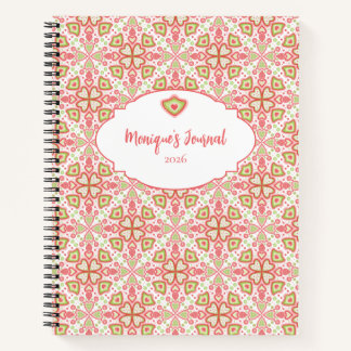 Carnet Heart Pattern Notebook – Customize Interior Pages