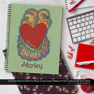 Carnet Heart the Beat : Doodles pour les amoureux de la m
