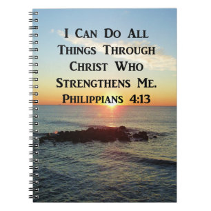 CARNET HEAVENLY PHILIPPIANS 4:13 SCRIPTURE DESIGN