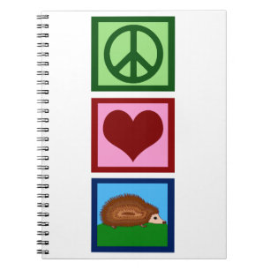 Carnet Hérisson d'amour pour la paix
