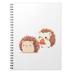 Carnet Hérisson d'automne mignon - Kawaii animaux de forê