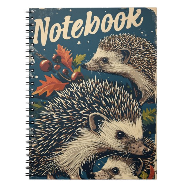 Carnet Hérisson Vintage (Devant)