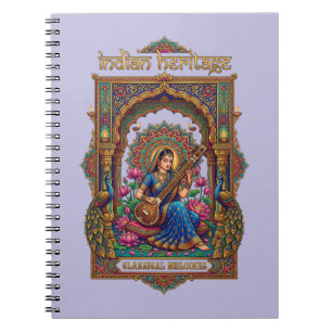 Carnet Héritage Indien : Musicien Classique Art de la Vee