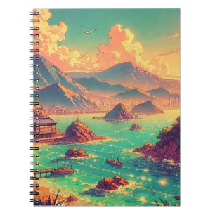 Carnet Heure dorée au bord de la baie