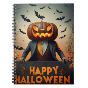 Carnet heureux citrouilles d'Halloween