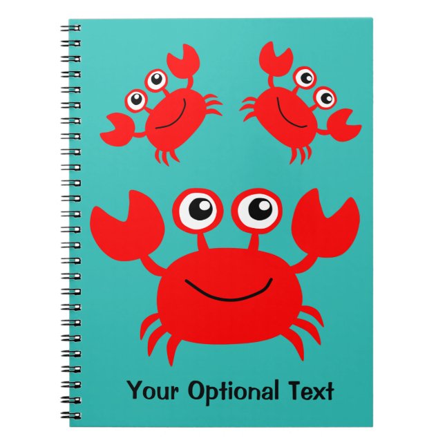 Carnet heureux de coutume de crabe (Devant)