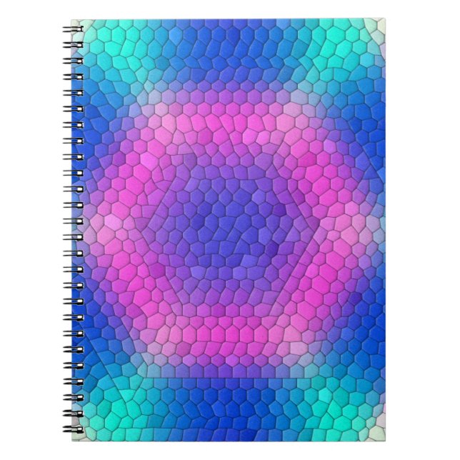 Carnet Hexagones de l'échelle de sirène holographique ros (Devant)