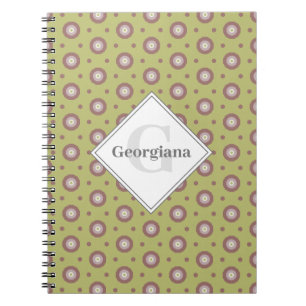 Carnet Hexagons géométriques personnalisés neutres chauds