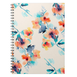 Carnet Hibiscus Flowers : Motif d'illustration aquarelle
