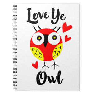 Carnet hibou d'amour