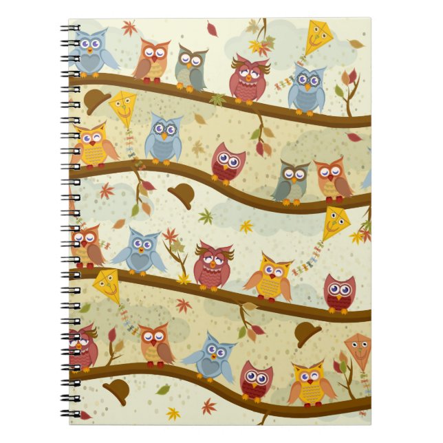 Carnet hibou d'automne (Devant)