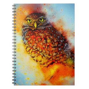 Carnet Hibou éclaboussé