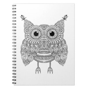Carnet Hibou mignon de griffonnage
