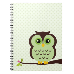 Carnet Hibou vert