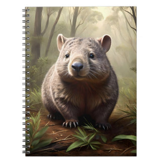 Carnet "Hidden in the Bush : An Aussie Wombat in the Wild