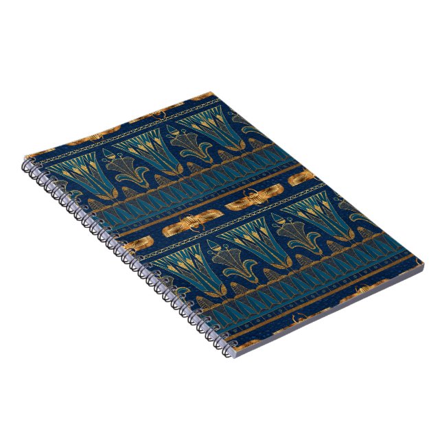 Carnet Hiéroglyphes égyptiens Gold Beetles Parties scinti (Côté Droit)