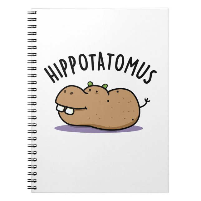 Carnet Hip-potato-mus Blague Hippopotame Drôle  (Devant)