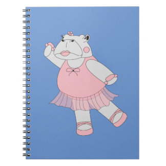 Carnet Hippo Ballerine Bleu illusima