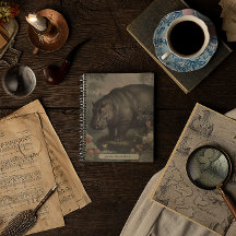 Hippo botanique vintage, personnalisable