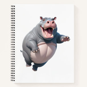 Carnet Hippopotamus Joyeux Jouage Amusant En L'Air
