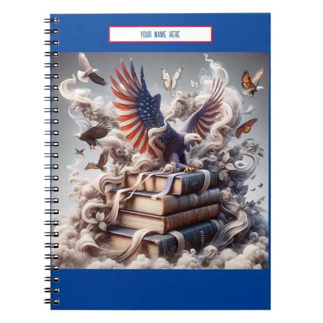 Carnet Histoire de l'aigle américain (Devant)