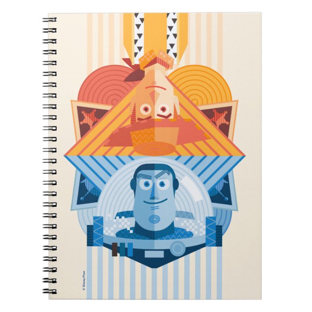 Carnet Histoire du jouet | Woody & Buzz Reversible Graphi (Devant)